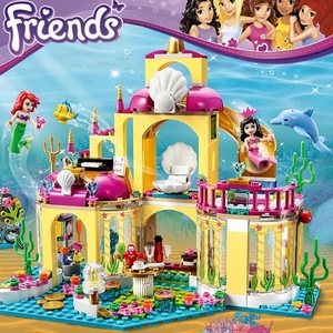 美人鱼海底宫殿梦幻公主城堡积木玩具女孩子系列益智拼装儿童礼物