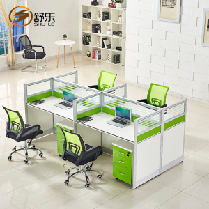 北京职员屏风隔断卡座工位电脑桌椅组合四人办公室员工单人多人位