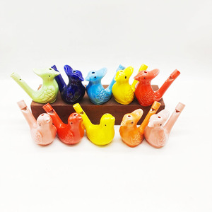陶瓷小鸟口哨孔雀儿童喜欢的创意个性玩具旅游景区公园摊点热卖