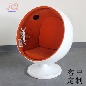球椅北欧创意太空椅玻璃钢休闲椅网红简约懒人沙发泡泡椅单人躺椅