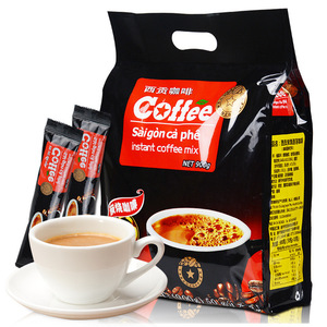 越南西贡咖啡SAGOCAFE三合一炭烧味50条速溶咖啡粉含糖包装900克