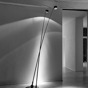 北欧设计师渔夫长杆落地灯卧室书房创意钓鱼灯具极简客厅立式台灯