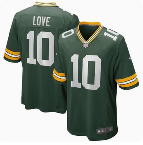 NFL绿湾包装工Green Bay Packers橄榄球服10号Jordan Love球衣男