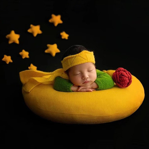 童话小王子新生儿摄影主题套装宝宝满月照可爱衣服婴幼儿拍摄服装