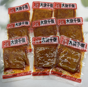 斯娃大块千张500g/斤包邮豆干香辣茶油豆腐网红休闲年货零食食品