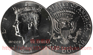 2011年美国肯尼迪50美分硬币（D）（精选BU品相）