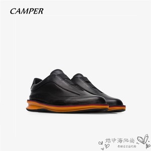 现货折扣看步CAMPER男鞋秋冬黑色时尚休闲皮鞋男 K100389-013