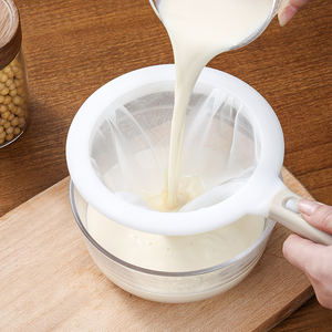 日本豆浆过滤网筛咖啡茶叶超细隔渣漏网厨房榨果汁机专用漏勺神器