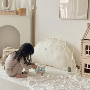 韩国ins婴儿床头靠枕儿童房榻榻米床上靠垫可拆洗纯棉床头大靠背