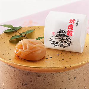 日本和歌山纪州南高梅伏虎城纪念款20枚独立包装木箱礼盒9%盐分