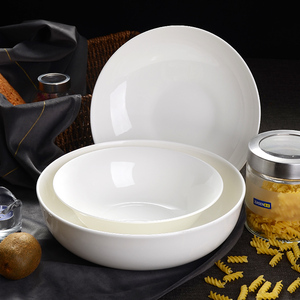 唐山骨瓷碗大号家用大饭碗白瓷餐具陶瓷大碗9寸汤碗大面碗烩面碗