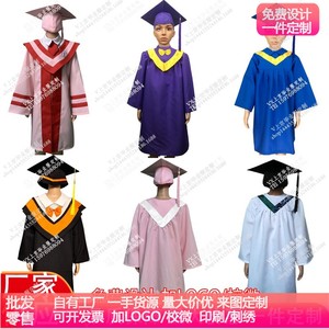 香港儿童毕业服幼儿园博士服合唱团服装演出服小学生礼服学院服