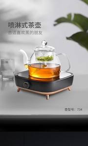 Seko新功电陶炉煮茶专用大功率烧水壶家用不挑锅电磁炉烧茶炉Q28