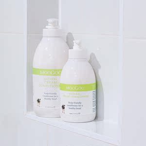 澳洲MooGoo牛奶护发素500ml无硅油防脱柔顺发膜牛奶蛋白孕妇可用
