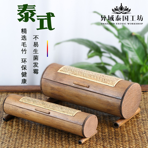 带盖泰国筷子盒实木筷子盒高档酒店筷子盒餐厅筷盒创意餐具盒木制