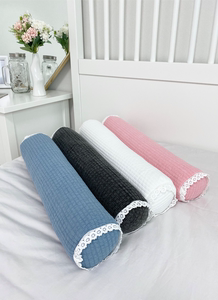 MAISONdeL 韩国进口夏季全棉吸汗圆滚滚长型荞麦颈枕孕妇夹枕