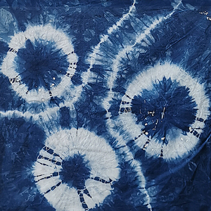 二三米植物蓝染扎染手工DIY布料汉服刺绣拼布香囊材料扎染作业