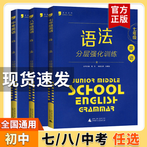 蓝皮英语系列七八九年级中考英语语法分层强化训练初三英语语法大全必刷题提升提优专项训练拉分题答案解析9年级全国通用蓝皮书