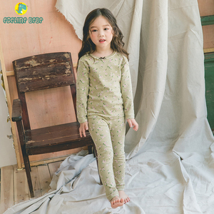 韩国女宝宝加厚内衣套装女童保暖衣儿童纯棉磨毛秋衣秋裤婴儿睡衣