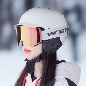 WS磁吸滑雪眼镜柱面防雾男双镜片双层单板双板滑雪镜可卡近视雪镜