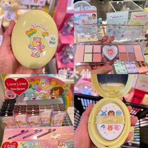 Plaza x Care Bears限定联名！彩虹熊tirtir气垫眼线液笔眼影