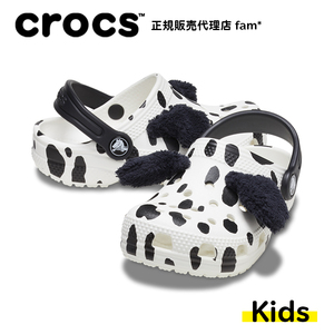 日本直邮 Crocs卡骆驰 小童款可爱斑点狗涂鸦休闲洞洞鞋凉鞋拖鞋