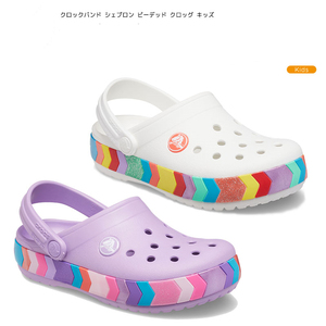日本直邮 CROCS 卡洛驰 儿童 男 女童洞洞鞋彩虹色可爱运动凉拖鞋