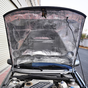 汽车隔音棉自粘发动机舱隔音棉引擎盖通用防火耐高温铝板隔热棉垫