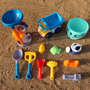 儿童游乐场沙滩玩具套装大号沙漏沙车桶装铲子宝宝玩沙子戏水工具