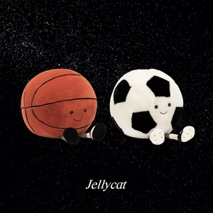 韩国直邮Jellycat趣味运动篮球足球毛绒玩具娃娃公仔宝宝安抚玩偶