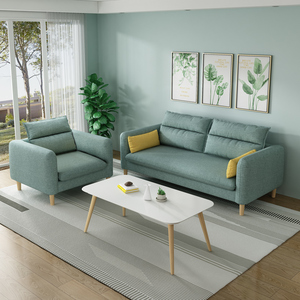 现代简约北欧科技布艺小户型单人位经济型公寓出租屋成人海绵沙发