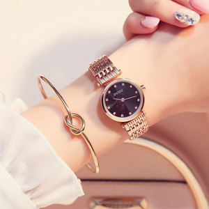 香港古欧GUOU奢华女士小盘时装链条表防水包邮女表石英腕表女手表