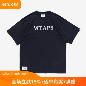 四季出品预约WTAPS ACADEMY SS COTTON COLLEGE字母短袖T恤男24SS