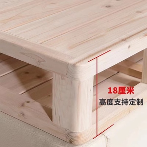 杉木整块硬板床垫实木榻榻米木板护腰两米龙骨架床板18米15折叠