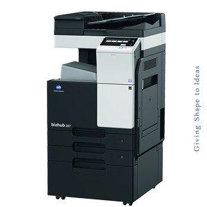 柯尼卡美能达数码复合机bizhub 287 黑白数码复印机 含送稿器