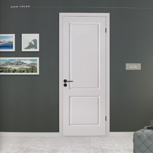 千川实木油漆门QE05现代简约北欧风格木门卧室门室内木门实木复合