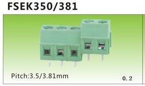 澳斯接线瑞子FSEK350/381-3.5/3.81MM间距螺钉式接线端子