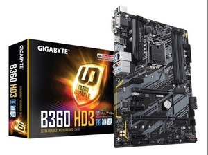 全新盒装Gigabyte/技嘉 B360-HD3 支持8代 九代CPU M.2 四通道