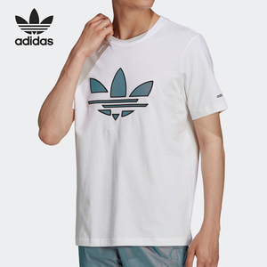 Adidas/阿迪达斯男三叶草系列短袖T恤吸湿快干透气户外运动上衣