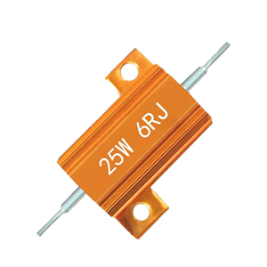 大功率RX24-25W/50W/100W黄金铝壳电阻6R8R10R散热好负载限流解码