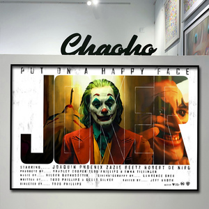 小丑joker海报挂画电影海报装饰画DC漫画复古怀旧壁画酒吧装饰画