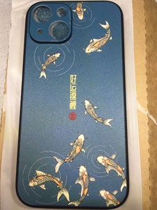 爱绚手机壳适用苹果IPhone14好运锦鲤-梦幻蓝手机壳