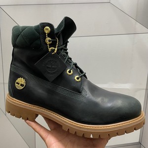 添柏岚timberland男鞋靴 牛皮靴 限定黑金墨绿配色