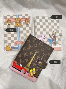 LV VC精品店礼品 手账本 埃菲尔铁塔薇薇安老花 白棋盘格