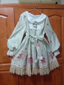 Lolita连衣裙OP松林物语0码，不是正版，当年我不懂，穿