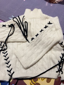 女式毛衣均码，很暖和，白色