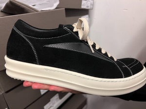 Rick Owens 侵权vans 店铺限定 纯黑色麂皮40