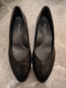 Regal女鞋 单鞋 通勤 上班 超低跟 黑色百搭 空姐鞋