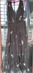 玛克西妮全新正品经典连衣裙，小码，黑色蕾丝，腰围64胸围80