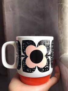 英国Orla Kiely杯子波普艺术色彩大师高级拼色设计茶杯